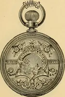 An illustration from 13th annual illustrated catalog, 1889 ... containing illustrations and prices of a few leading and staple styles of diamonds, watches, jewelry, silverware, clocks, canes, umbrellas, opera glasses, gold spectacles, eye glasses, etc. (1889)