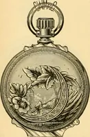 An illustration from 13th annual illustrated catalog, 1889 ... containing illustrations and prices of a few leading and staple styles of diamonds, watches, jewelry, silverware, clocks, canes, umbrellas, opera glasses, gold spectacles, eye glasses, etc. (1889)
