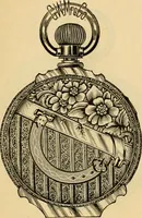 An illustration from 13th annual illustrated catalog, 1889 ... containing illustrations and prices of a few leading and staple styles of diamonds, watches, jewelry, silverware, clocks, canes, umbrellas, opera glasses, gold spectacles, eye glasses, etc. (1889)
