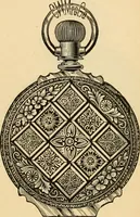 An illustration from 13th annual illustrated catalog, 1889 ... containing illustrations and prices of a few leading and staple styles of diamonds, watches, jewelry, silverware, clocks, canes, umbrellas, opera glasses, gold spectacles, eye glasses, etc. (1889)