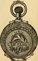 An illustration from 13th annual illustrated catalog, 1889 ... containing illustrations and prices of a few leading and staple styles of diamonds, watches, jewelry, silverware, clocks, canes, umbrellas, opera glasses, gold spectacles, eye glasses, etc. (1889)