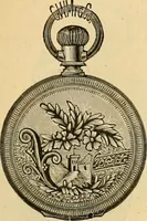 An illustration from 13th annual illustrated catalog, 1889 ... containing illustrations and prices of a few leading and staple styles of diamonds, watches, jewelry, silverware, clocks, canes, umbrellas, opera glasses, gold spectacles, eye glasses, etc. (1889)