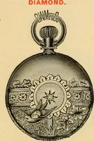 An illustration from 13th annual illustrated catalog, 1889 ... containing illustrations and prices of a few leading and staple styles of diamonds, watches, jewelry, silverware, clocks, canes, umbrellas, opera glasses, gold spectacles, eye glasses, etc. (1889)
