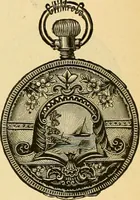 An illustration from 13th annual illustrated catalog, 1889 ... containing illustrations and prices of a few leading and staple styles of diamonds, watches, jewelry, silverware, clocks, canes, umbrellas, opera glasses, gold spectacles, eye glasses, etc. (1889)