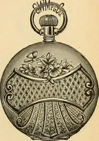 An illustration from 13th annual illustrated catalog, 1889 ... containing illustrations and prices of a few leading and staple styles of diamonds, watches, jewelry, silverware, clocks, canes, umbrellas, opera glasses, gold spectacles, eye glasses, etc. (1889)