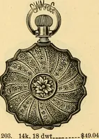 An illustration from 13th annual illustrated catalog, 1889 ... containing illustrations and prices of a few leading and staple styles of diamonds, watches, jewelry, silverware, clocks, canes, umbrellas, opera glasses, gold spectacles, eye glasses, etc. (1889)