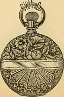 An illustration from 13th annual illustrated catalog, 1889 ... containing illustrations and prices of a few leading and staple styles of diamonds, watches, jewelry, silverware, clocks, canes, umbrellas, opera glasses, gold spectacles, eye glasses, etc. (1889)
