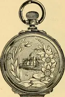 An illustration from 13th annual illustrated catalog, 1889 ... containing illustrations and prices of a few leading and staple styles of diamonds, watches, jewelry, silverware, clocks, canes, umbrellas, opera glasses, gold spectacles, eye glasses, etc. (1889)