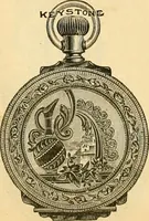An illustration from 13th annual illustrated catalog, 1889 ... containing illustrations and prices of a few leading and staple styles of diamonds, watches, jewelry, silverware, clocks, canes, umbrellas, opera glasses, gold spectacles, eye glasses, etc. (1889)