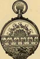 An illustration from 13th annual illustrated catalog, 1889 ... containing illustrations and prices of a few leading and staple styles of diamonds, watches, jewelry, silverware, clocks, canes, umbrellas, opera glasses, gold spectacles, eye glasses, etc. (1889)