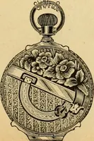 An illustration from 13th annual illustrated catalog, 1889 ... containing illustrations and prices of a few leading and staple styles of diamonds, watches, jewelry, silverware, clocks, canes, umbrellas, opera glasses, gold spectacles, eye glasses, etc. (1889)