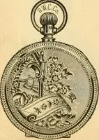 An illustration from 13th annual illustrated catalog, 1889 ... containing illustrations and prices of a few leading and staple styles of diamonds, watches, jewelry, silverware, clocks, canes, umbrellas, opera glasses, gold spectacles, eye glasses, etc. (1889)