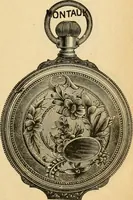 An illustration from 13th annual illustrated catalog, 1889 ... containing illustrations and prices of a few leading and staple styles of diamonds, watches, jewelry, silverware, clocks, canes, umbrellas, opera glasses, gold spectacles, eye glasses, etc. (1889)