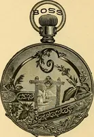 An illustration from 13th annual illustrated catalog, 1889 ... containing illustrations and prices of a few leading and staple styles of diamonds, watches, jewelry, silverware, clocks, canes, umbrellas, opera glasses, gold spectacles, eye glasses, etc. (1889)