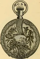 An illustration from 13th annual illustrated catalog, 1889 ... containing illustrations and prices of a few leading and staple styles of diamonds, watches, jewelry, silverware, clocks, canes, umbrellas, opera glasses, gold spectacles, eye glasses, etc. (1889)