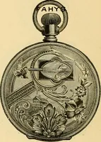 An illustration from 13th annual illustrated catalog, 1889 ... containing illustrations and prices of a few leading and staple styles of diamonds, watches, jewelry, silverware, clocks, canes, umbrellas, opera glasses, gold spectacles, eye glasses, etc. (1889)