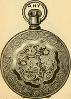 An illustration from 13th annual illustrated catalog, 1889 ... containing illustrations and prices of a few leading and staple styles of diamonds, watches, jewelry, silverware, clocks, canes, umbrellas, opera glasses, gold spectacles, eye glasses, etc. (1889)