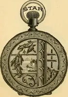 An illustration from 13th annual illustrated catalog, 1889 ... containing illustrations and prices of a few leading and staple styles of diamonds, watches, jewelry, silverware, clocks, canes, umbrellas, opera glasses, gold spectacles, eye glasses, etc. (1889)
