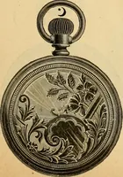 An illustration from 13th annual illustrated catalog, 1889 ... containing illustrations and prices of a few leading and staple styles of diamonds, watches, jewelry, silverware, clocks, canes, umbrellas, opera glasses, gold spectacles, eye glasses, etc. (1889)