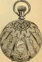 An illustration from 13th annual illustrated catalog, 1889 ... containing illustrations and prices of a few leading and staple styles of diamonds, watches, jewelry, silverware, clocks, canes, umbrellas, opera glasses, gold spectacles, eye glasses, etc. (1889)