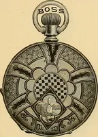 An illustration from 13th annual illustrated catalog, 1889 ... containing illustrations and prices of a few leading and staple styles of diamonds, watches, jewelry, silverware, clocks, canes, umbrellas, opera glasses, gold spectacles, eye glasses, etc. (1889)