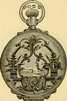 An illustration from 13th annual illustrated catalog, 1889 ... containing illustrations and prices of a few leading and staple styles of diamonds, watches, jewelry, silverware, clocks, canes, umbrellas, opera glasses, gold spectacles, eye glasses, etc. (1889)