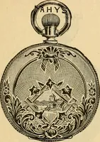 An illustration from 13th annual illustrated catalog, 1889 ... containing illustrations and prices of a few leading and staple styles of diamonds, watches, jewelry, silverware, clocks, canes, umbrellas, opera glasses, gold spectacles, eye glasses, etc. (1889)
