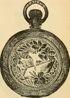An illustration from 13th annual illustrated catalog, 1889 ... containing illustrations and prices of a few leading and staple styles of diamonds, watches, jewelry, silverware, clocks, canes, umbrellas, opera glasses, gold spectacles, eye glasses, etc. (1889)