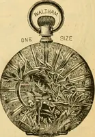 An illustration from 13th annual illustrated catalog, 1889 ... containing illustrations and prices of a few leading and staple styles of diamonds, watches, jewelry, silverware, clocks, canes, umbrellas, opera glasses, gold spectacles, eye glasses, etc. (1889)