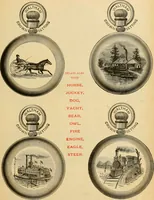 An illustration from 13th annual illustrated catalog, 1889 ... containing illustrations and prices of a few leading and staple styles of diamonds, watches, jewelry, silverware, clocks, canes, umbrellas, opera glasses, gold spectacles, eye glasses, etc. (1889)