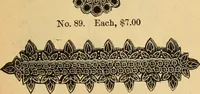 An illustration from 13th annual illustrated catalog, 1889 ... containing illustrations and prices of a few leading and staple styles of diamonds, watches, jewelry, silverware, clocks, canes, umbrellas, opera glasses, gold spectacles, eye glasses, etc. (1889)