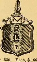 An illustration from 13th annual illustrated catalog, 1889 ... containing illustrations and prices of a few leading and staple styles of diamonds, watches, jewelry, silverware, clocks, canes, umbrellas, opera glasses, gold spectacles, eye glasses, etc. (1889)