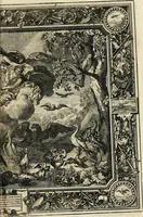 An illustration from Tapisseries du roy, ou sont representez les quatre elemens et les quatre saisons : avec les devises qvi les accompagnent & leur explication = Königliche französische Tapezereyen, oder überauss schöne Sinn-Bilder, in welchen die vier Element, samt den vier Jahr-Zeiten, neben den Dencksprüchen und ihren Ausslegungen, vorgestellet werden (1690)