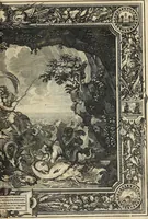 An illustration from Tapisseries du roy, ou sont representez les quatre elemens et les quatre saisons : avec les devises qvi les accompagnent & leur explication = Königliche französische Tapezereyen, oder überauss schöne Sinn-Bilder, in welchen die vier Element, samt den vier Jahr-Zeiten, neben den Dencksprüchen und ihren Ausslegungen, vorgestellet werden (1690)