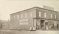An illustration from A few facts about the city of Saskatoon : something of its past, present and prospects for the future, a city of opportunities. A railway centre. The hub of the great hard wheat area of Central Saskatchewan (1907)