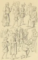 An illustration from An inquiry concerning the invention of printing : in which the systems of Meerman, Heinecken, Santander, and Koning are reviewed : including also notices of the early use of wood-engraving in Europe, the block-books, etc. (1863)