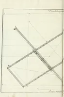 An illustration from De re ichnographica : cujus hodierna praxis exponitur, et propriis exemplis pluribus illustratur : inque varias, quae contingere possunt, ejusdem aberrationes, posito quoque calculo, inquiritur (1751)