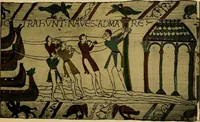 An illustration from The book of the Bayeux tapestry : (1914)