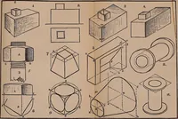 Picture 39 of 69 from Elements of plane and solid free-hand geometrical drawing, with lettering; and some elements of geometrical ornamental design, including the principals of harmonic angular ratios, etc. In three parts ... for draughtsmen and artisans; and teachers and students of industrial and mechanical drawing (1878), leaf 103