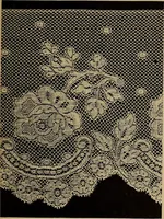 Picture 202 of 216 from Dentelles et guipures : anciennes et modernes, imitations ou copies. Varieté des genres et des points. 52 portraits documentaires, 249 échantillons de dentelles, collerettes, fraises, manchettes, rabats, etc. (1904), leaf 311