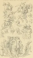 An illustration from An inquiry concerning the invention of printing : in which the systems of Meerman, Heinecken, Santander, and Koning are reviewed : including also notices of the early use of wood-engraving in Europe, the block-books, etc. (1863)