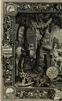An illustration from Tapisseries du Roy, ou sont representez les quatre elemens et les quatre saisons : avec les devises qui les accompagnent et leur explication. Königliche französische Tapezereyen ... (1687)