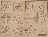 Picture 33 of 69 from Elements of plane and solid free-hand geometrical drawing, with lettering; and some elements of geometrical ornamental design, including the principals of harmonic angular ratios, etc. In three parts ... for draughtsmen and artisans; and teachers and students of industrial and mechanical drawing (1878), leaf 67