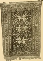 Picture 236 of 482 from Decorative textiles; an illustrated book on coverings for furniture, walls and floors, including damasks, brocades and velvets, tapestries, laces, embroideries, chintzes, cretonnes, drapery and furniture trimmings, wall papers, carpets and rugs, tooled and illuminated leathers (1918), leaf 217