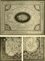 An illustration from Decorative textiles; an illustrated book on coverings for furniture, walls and floors, including damasks, brocades and velvets, tapestries, laces, embroideries, chintzes, cretones, drapery and furniture trimmings, wall papers, carpets and rugs, tooled and illuminated leathers (1918)
