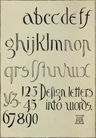 An illustration from Alphabets old and new, for the use of craftsmen : with an introductory essay on Art in the alphabet (1898)
