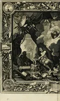 An illustration from Tapisseries du roy, ou sont representez les quatre elemens et les quatre saisons : avec les devises qvi les accompagnent & leur explication = Königliche französische Tapezereyen, oder überauss schöne Sinn-Bilder, in welchen die vier Element, samt den vier Jahr-Zeiten, neben den Dencksprüchen und ihren Ausslegungen, vorgestellet werden (1690)