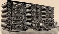 An illustration from Die Biezenfarbstoffe der Fabriken vorm. Friedr. Bayer & Co., Elberfeld, auf dem Gebiet der Fruckerei und Färberei (1901)