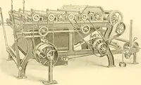An illustration from Cyclopedia of textile work : a general reference library on cotton, woollen and worsted yarn manufacture, weaving, designing, chemistry and dyeing, finishing, knitting, and allied subjects (1907)