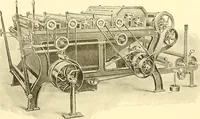 An illustration from Cyclopedia of textile work : a general reference library on cotton, woollen and worsted yarn manufacture, weaving, designing, chemistry and dyeing, finishing, knitting, and allied subjects (1907)